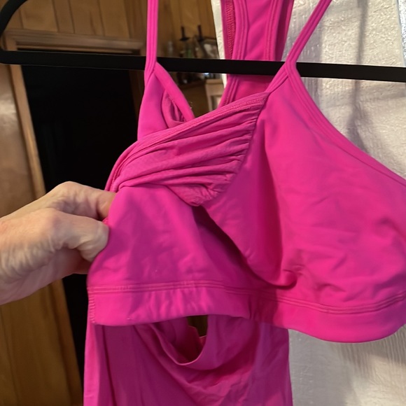 Activewear Yoga Workout Top w/ Builtin Sports Bra Size L - Picture 3 of 4